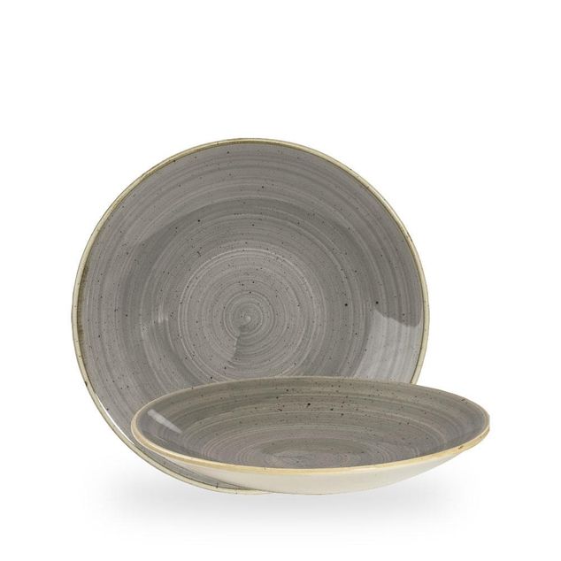 Stonecast Grey Dyp Coupe Tallerken 25.5Cm