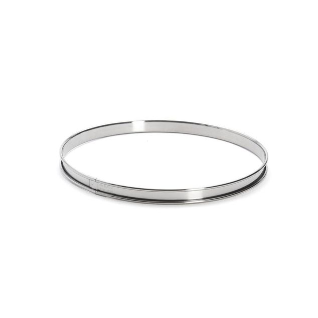 St. Steel Tart Ring, Rolled Edge Ht 2 C