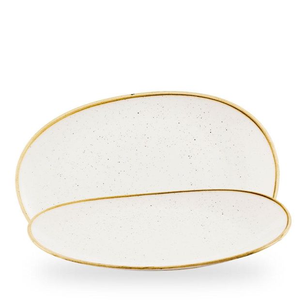 Stonecast Barley White / Opal Organic Platter  / 34.5cm