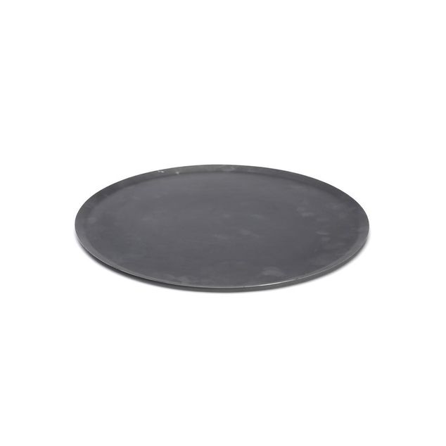Blue Steel Round Pizza Tray Dia:28 Cm