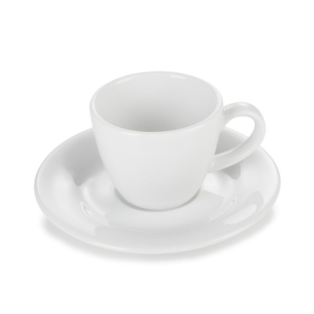 Alaska Mocha Kopp & Saucer White