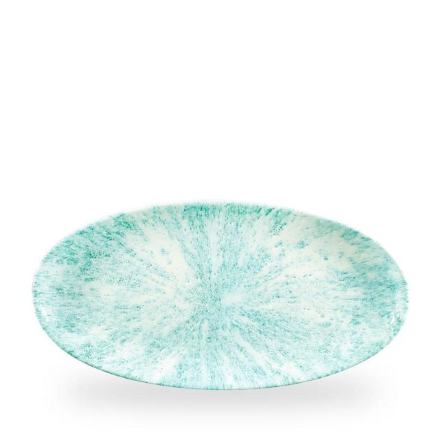 Stone Aquamarine Oval Chefs Tallerken 34.7 X 17.3Cm