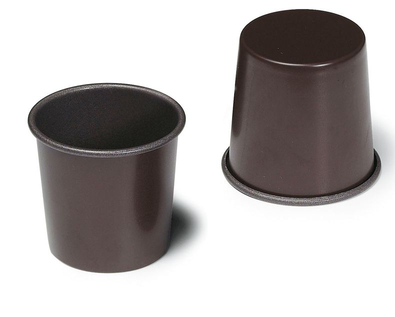 GOBEL Non-stick rum baba mould - With edges - 60 x 48 x 60 mm