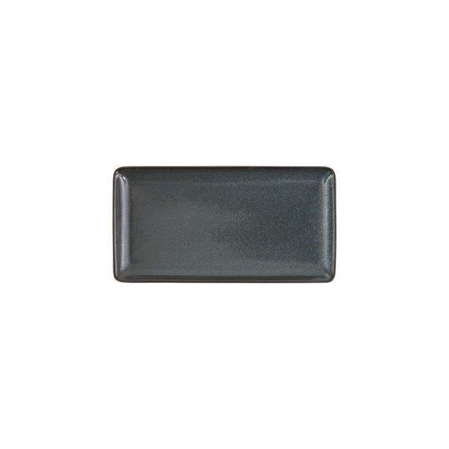 STON BLUE Platter rectangle 23x12cm - H:15cm