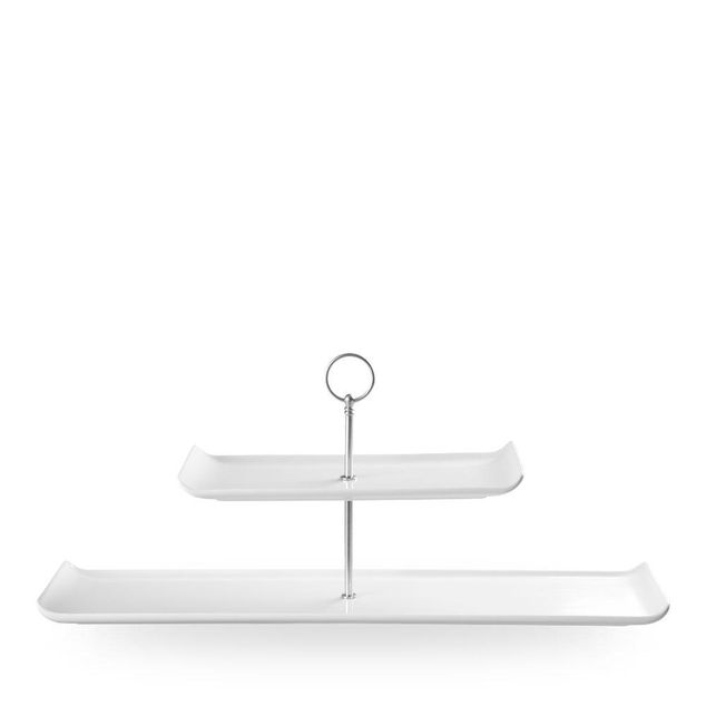 Alchemy Balance White Rect Tier Tallerken Tower Top Tallerken 30 X 14.5Cm