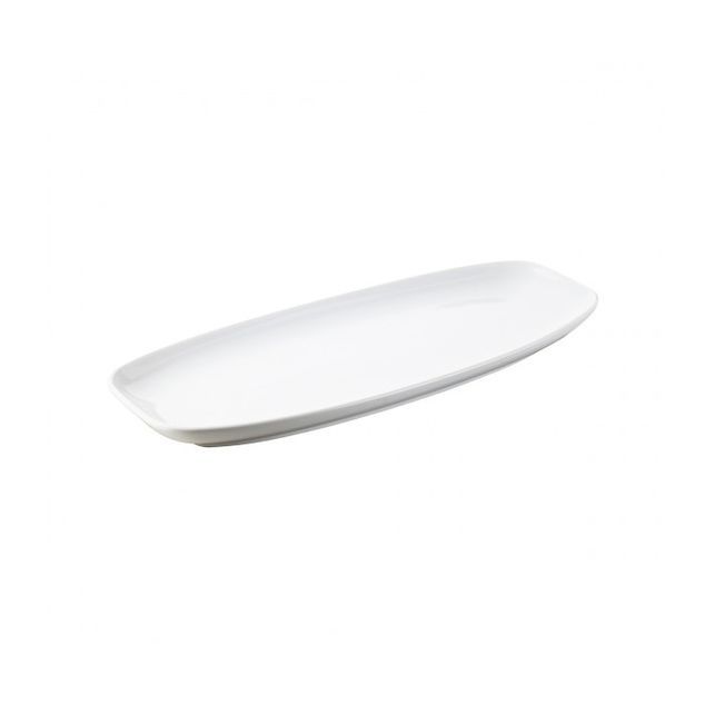 Club Rectangular Tallerken 36X15Cm White