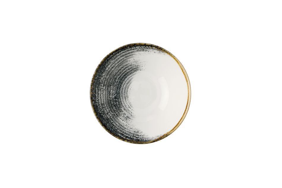 Homespun Accents Black Evolve Deep Bowl 19.6cm H:5.5cm 75cl