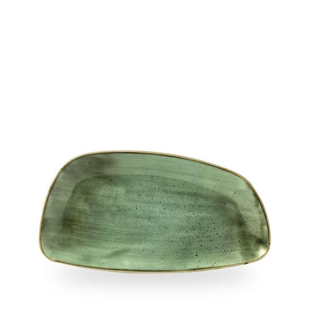 Stonecast Samphire Green Chefs Geo Tallerken 30 X 15.5Cm