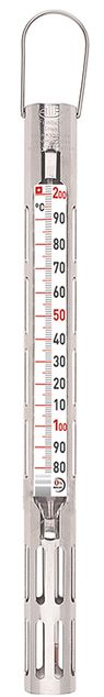 sukkertermometer i metallhylse +80 til +120C