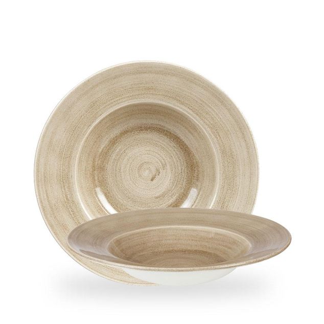 Stonecast Patina Antique Taupe Profile Wide Rim Bolle Large 28Cm