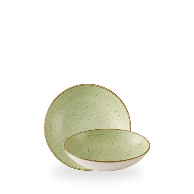 Stonecast Raw Green Coupe Bowl 18.2cm 42.6cl