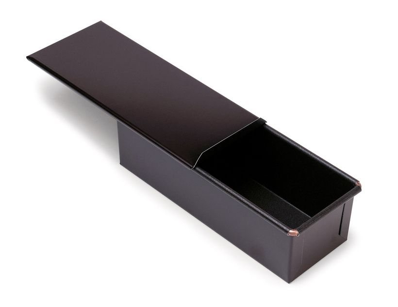 GOBEL Non-stick soft bread pan with sliding lid - 400 x 105 mm ext / 395 x 100 mm int / h 90 mm