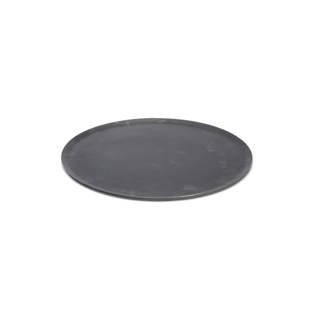 Blue Steel Round Pizza Tray Dia:24 Cm