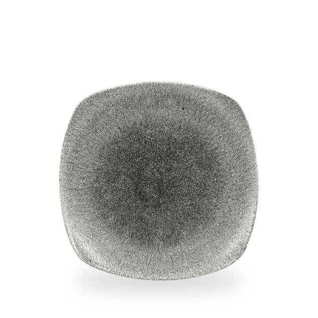 Raku Quartz Black X Kvadrat Kvadrat Tallerken 25.2Cm