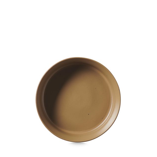 CONTRE JOUR Deep Flared Plate 20cm Mocha brown