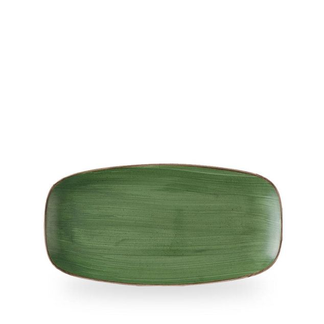 Stonecast Sorrel Green Chefs Oblong Plate 29.8 15.3cm