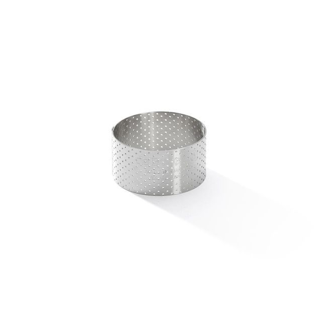Perforated St-Steel Tart Ring Straight-?6.5 H 3,5