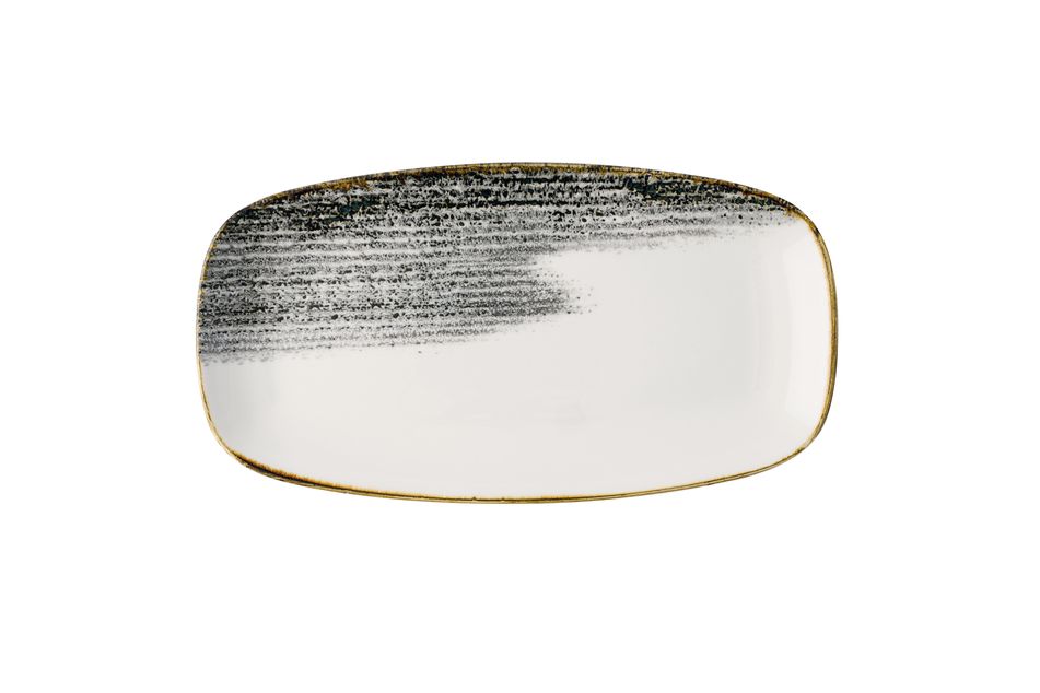 Homespun Accents Black Oblong Chefs Plate 29.8 x 15.3cm