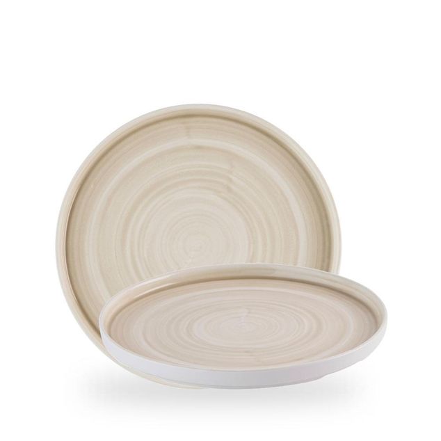 Stonecast Canvas Natural Walled Plate 26cm