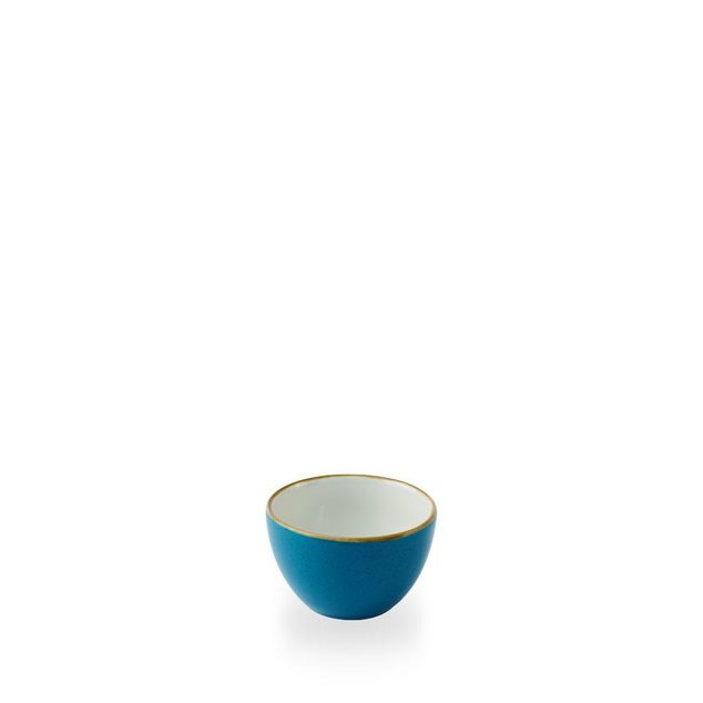 Stonecast Java Blue Profile Sugar 22.7cl H: 6.2cm Dia: 9.8cm