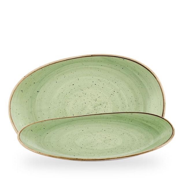 Stonecast Sage Green / Opal Organic Platter  / 34.5cm