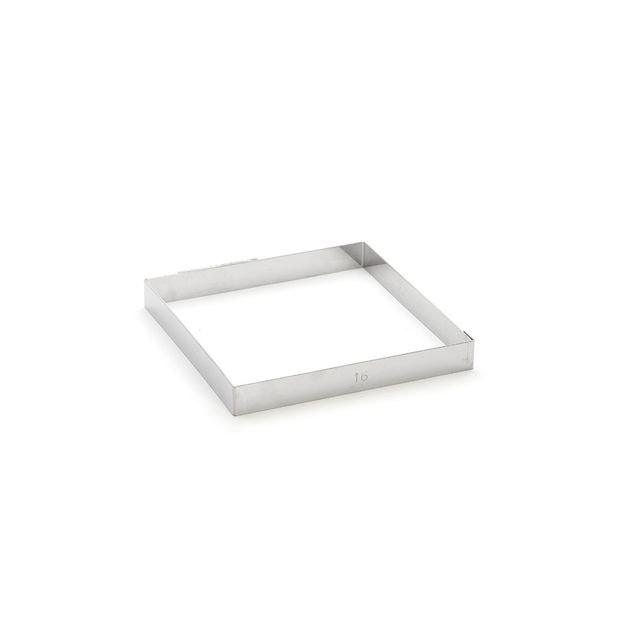 St. Steel Square Ring Ht 2, 16 Cm