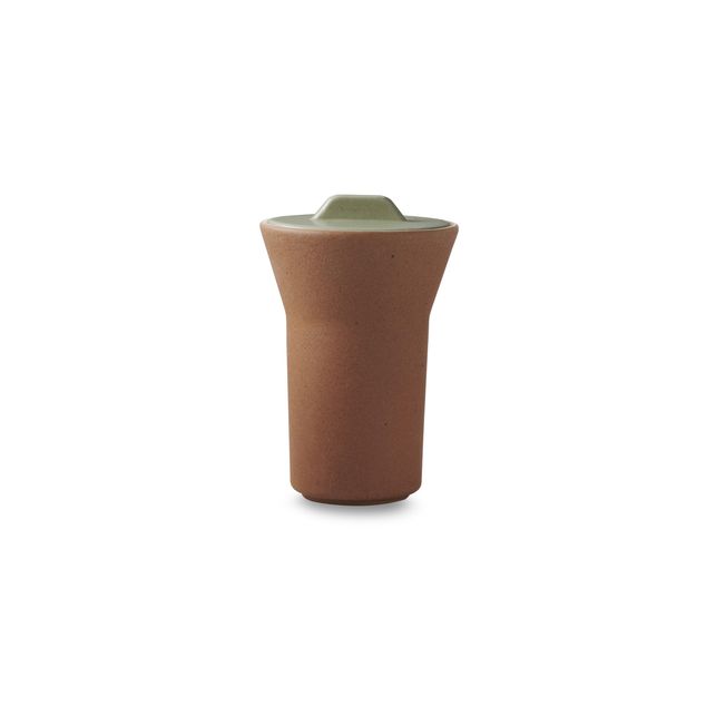 CONTRE JOUR Aroma Flared Cup With Lid 19cl Almond green