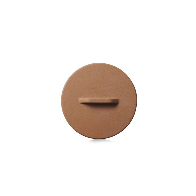 CONTRE JOUR Lid For Bowl 45cl unglazed ochre clay