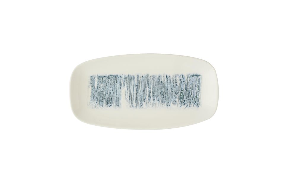 Lyra Blue Oblong Plate 29.8 x 15.3cm