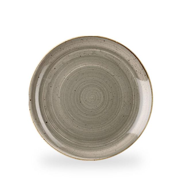 Stonecast Grey Evolve Coupe Plate 27.5cm