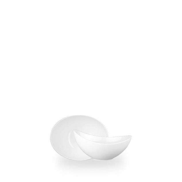 Plastic Moonstone Melamine Wh Bolle 20 X 15.5 X 10Cm