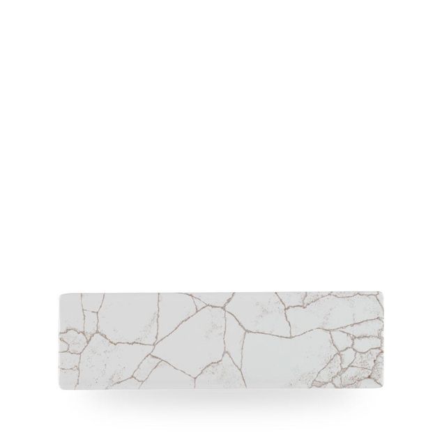 Studio Prints Kintsugi Agate Grey Oblong Plate 29.5cm x 8.8cm