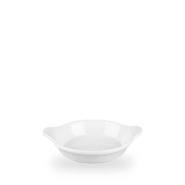 White Cookware Large Rund Eared Ildfast 17.5 X 21.5Cm