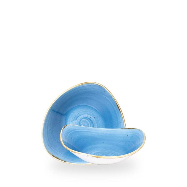 Stonecast Cornflower Blue Triangular Bolle 18.5Cm