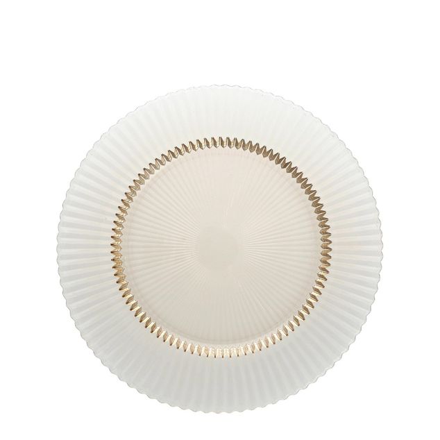 ARCHIE Glass Plate flat 32,5cm ginger gold (4)