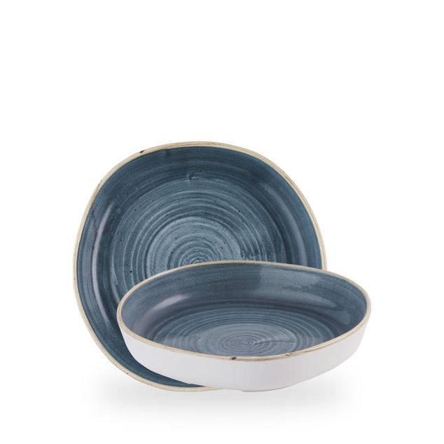 Stonecast Blueberry Organic Walled Bowl 23cm 4.5cm