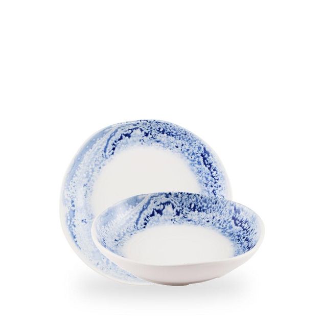 Inked Fresco Blue / Natural Organic Deep  / 21.5cm 4.5cm 77cl