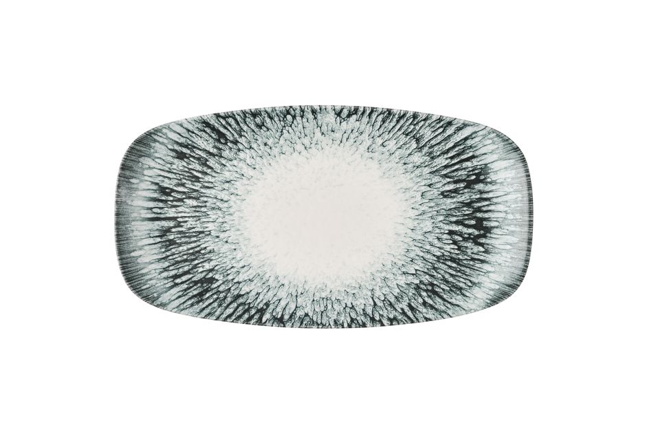 Inked Lume Black * Oblong Plate * 35.5 x 18.9cm