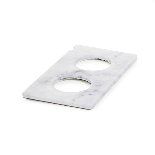 En Scene Tray Gn 1/3 For 2 Carafes/Bottles Nacryl White Marble