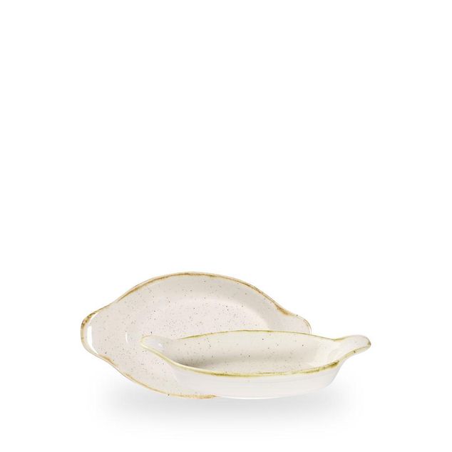 Stonecast Barley White Small Oval Eared Ildfast 20.5 X 11.3Cm