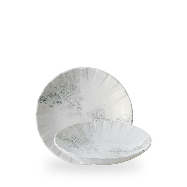 Alchemy Abstract Smoke Grey Coupe Bowl 21cm 59cl
