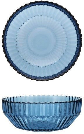 ARCHIE Glass Bowl 16cm cornflower (4)