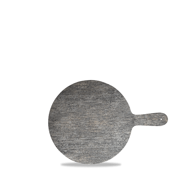 Plastic Distressed Wood Rund Paddle 45 X 32Cm