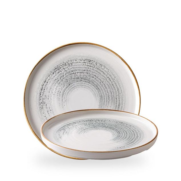 Homespun Accents Jasper Grey Walled Tallerken 26Cm