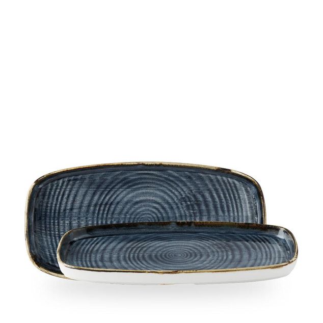 Stonecast Blueberry Oblong Chefs Plates 30x15,4cm H: 2cm