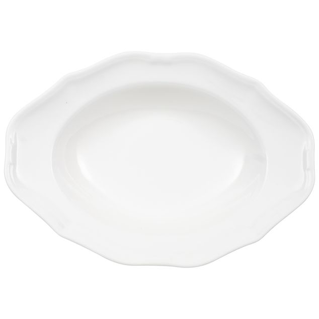 La Scala white Oval deep plate 255x185x50mm 0,35L