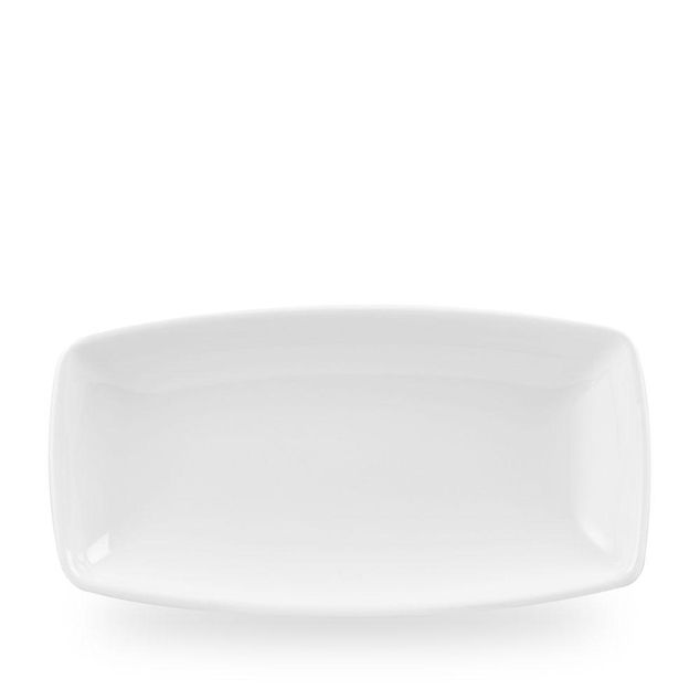 White X Kvadrat Oblong Tallerken 34.5Cm