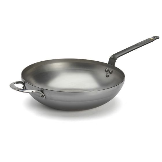 Wok Rounded With Handle Mineral B DIA: 32