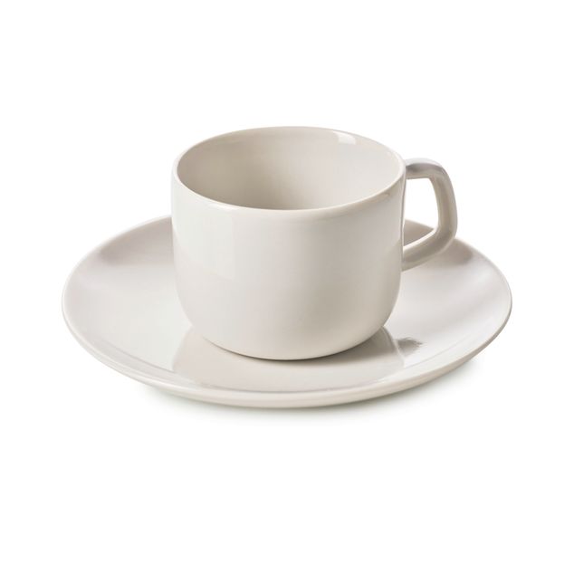 MADELEINE Espresso Cup And Saucer 8Cl Alabaster white