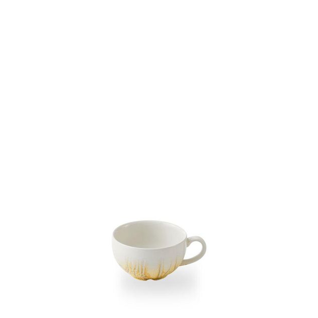 Tide Gold Cafe Cappuccino Cup 22.7cl H: 5.5cm Dia: 9.5cm